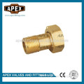 APEX Brass Pipe Fittings For Water Meter / Water Meter Connector